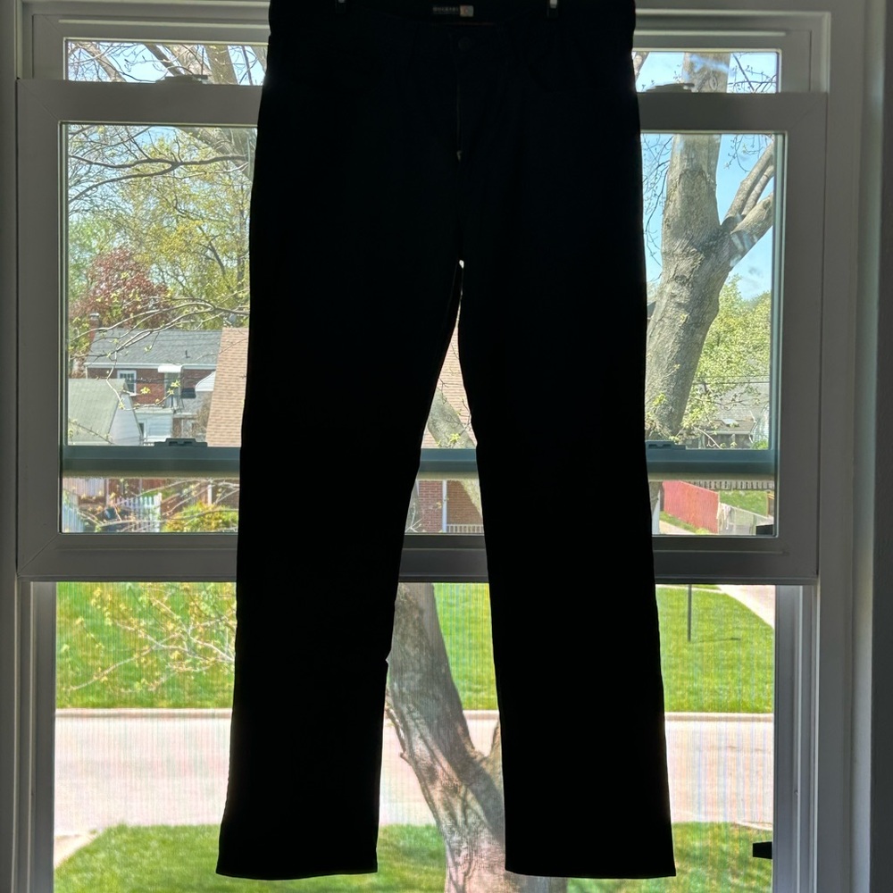Black Straight-Leg Pants
